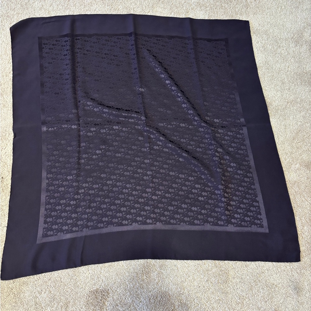 Dior Black Monogram Scarf